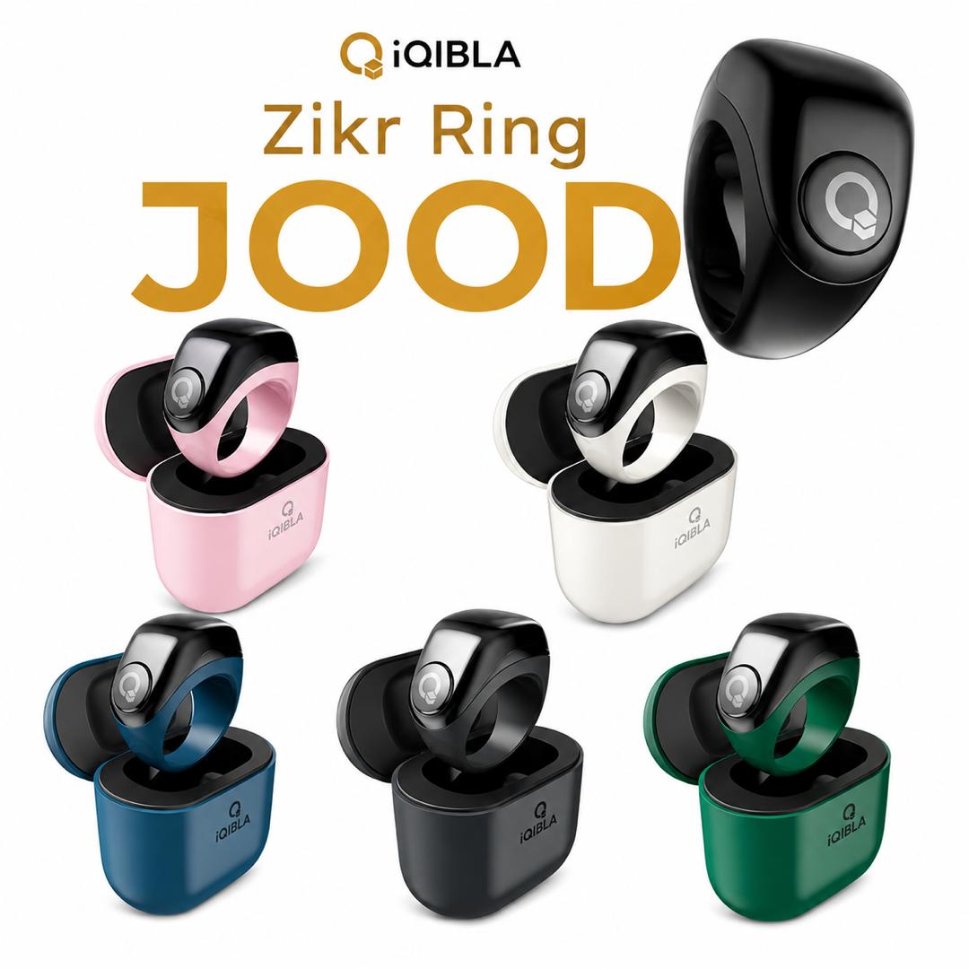 iQIBLA Zikr Ring Jood (with Portable Charging Case)