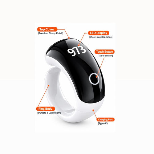 S9 Touchscreen Smart Ring Tally Counter ring