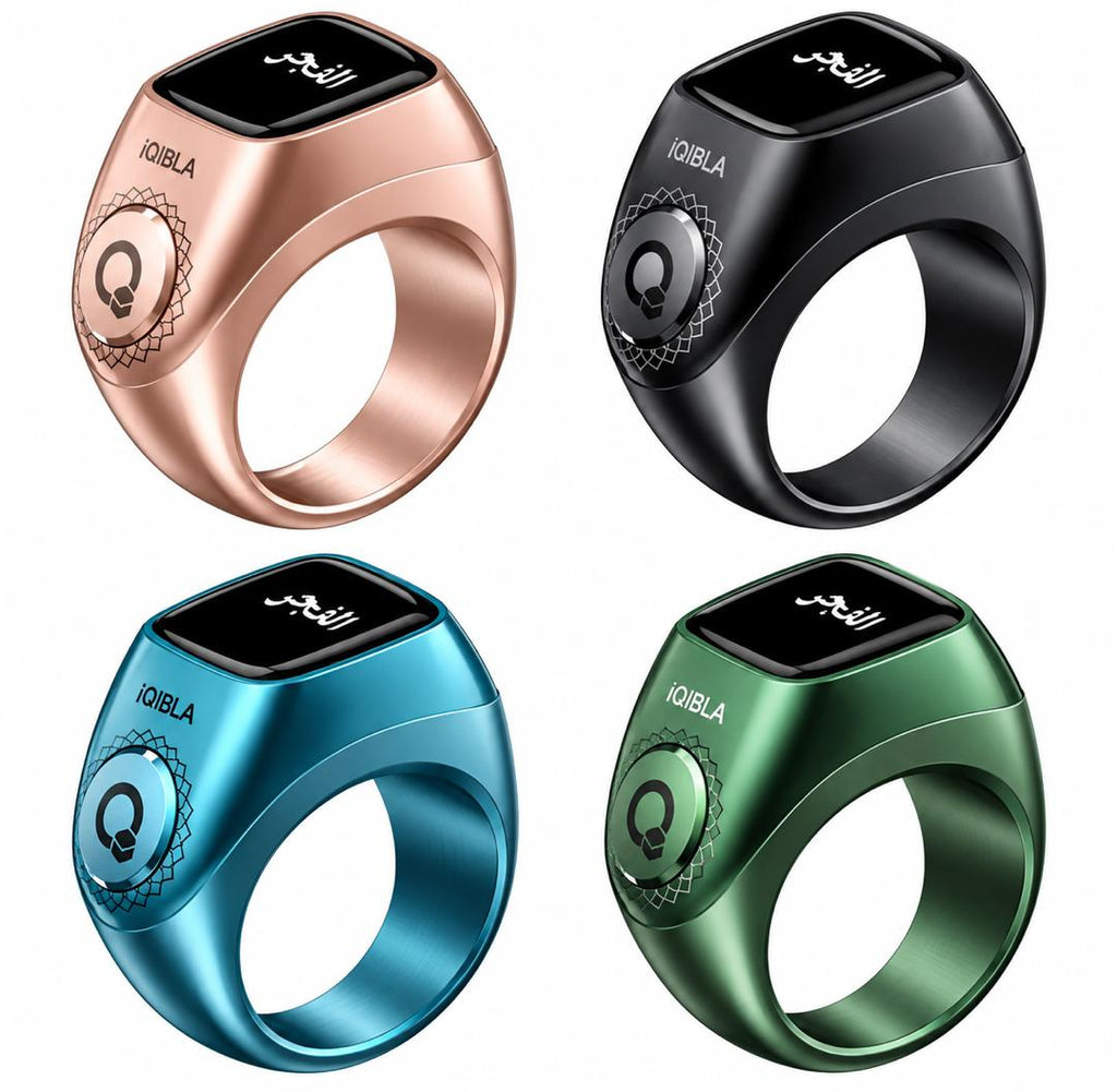 iQIBLA Zikr Ring (Zikr1 / Flex Pro) with Portable Charging Case