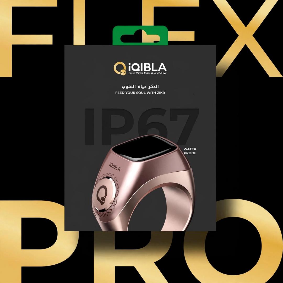 iQIBLA Zikr Ring (Zikr1 / Flex Pro) with Portable Charging Case